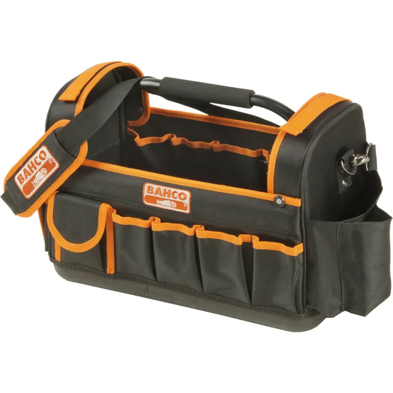 Bahco 3100TB - Sac à outils textile 24 L, à ouverture sur le dessus et une base rigide