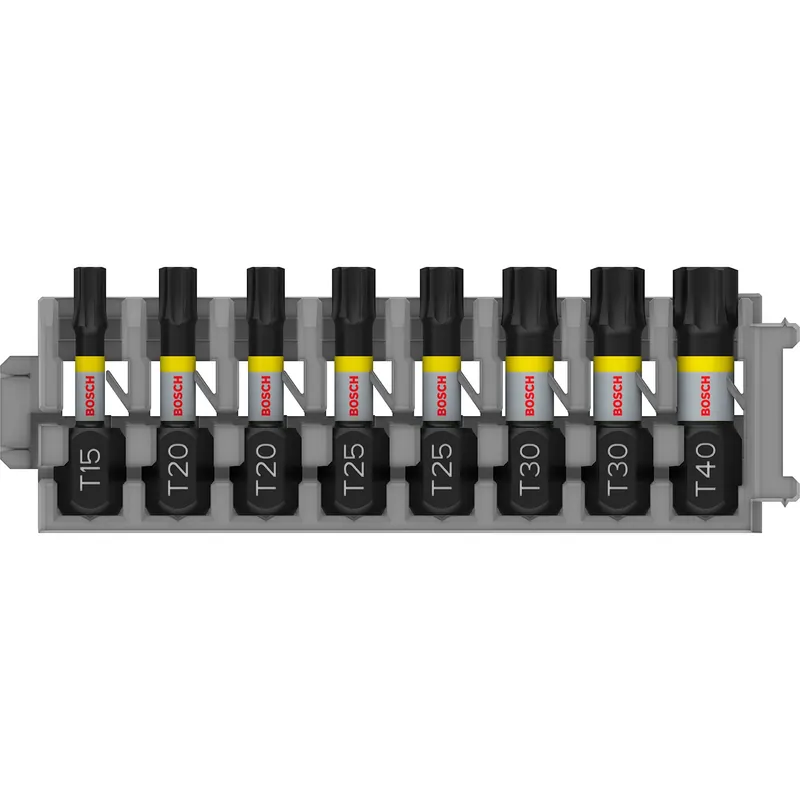 Bosch 2608522322 - Embout de vissage Impact Control T15 / T20 / T25 / T30 / T40 25 mm 8x