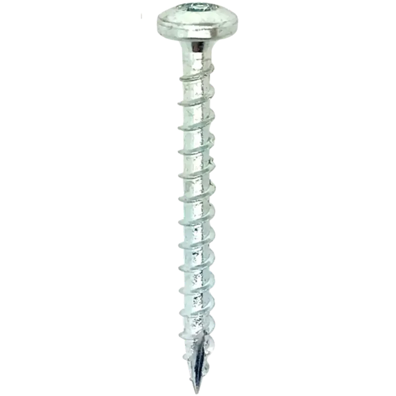 Woodies 61635231 Vis à panneaux d‘aggloméré Ultimate - Zingué - Tête cylindrique - Filet d‘arrêt - T15 - 3.5 x 20mm (200pcs)