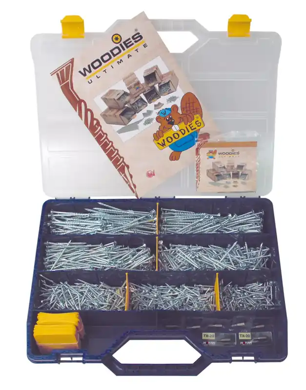 Woodies 61999005 Assortiment de vis Torx dans coffret - 1200 pièces