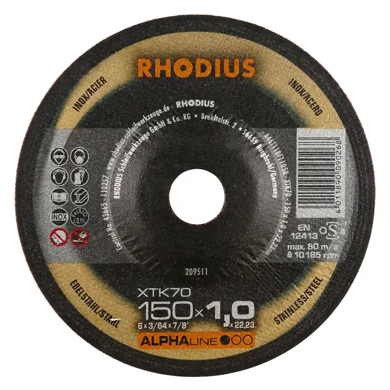 Rhodius XTK70 Disque à tronçonner