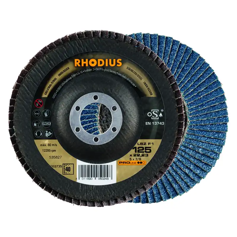 Rhodius 202735 LSZ F1 - Disque à lamelle - 125 x 22,23 - 125 mm
