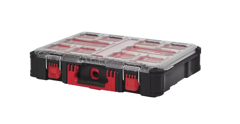 Milwaukee 4932464082 Packout - Boîte à outils avec compartiments - 500 x 380 x 120mm