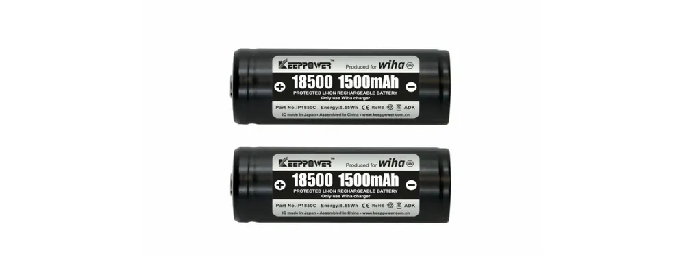 Wiha 41914 Jeu de piles18500 Li-Ion 2 pcs dans un coffret