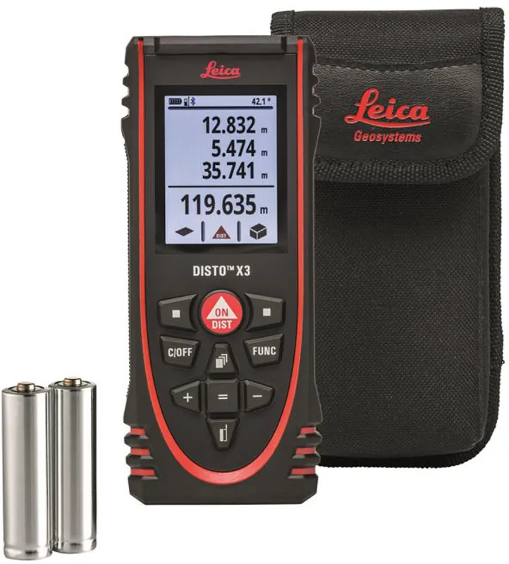 Leica Disto X3 - Télémètre laser avec étui - Bluetooth - 150m