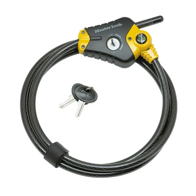Master Lock 8433EURD - Câble antivol ajustable - Longueur ajustable de 30 cm à 1,8 m - Solution Brevetée Python
