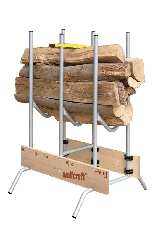Wolfcraft 5121000 Tréteau pour bûches - capacité de charge 150 kg