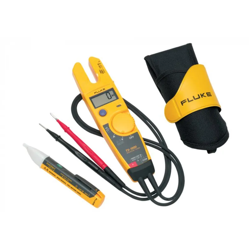 Fluke T5-H5-1AC II KIT Testeur de courant, de continuité et de tension (T5-1000) & Testeur électrique VoltAlert (1AC II) combiset - AC/DC 1000V & AC 100A