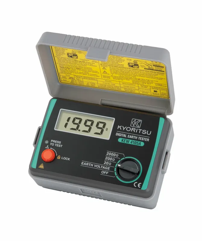 Kyoritsu 4105A Mesureur numérique de résistance de terre - 2000Ω