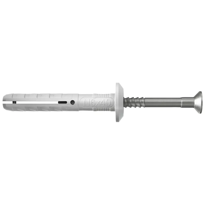 Fischer 50339 - Cheville à frapper N 6 x 40/7 P à collerette fraisée et clou en acier électrozingué (50pcs) N 6 x 40/7 P (50)