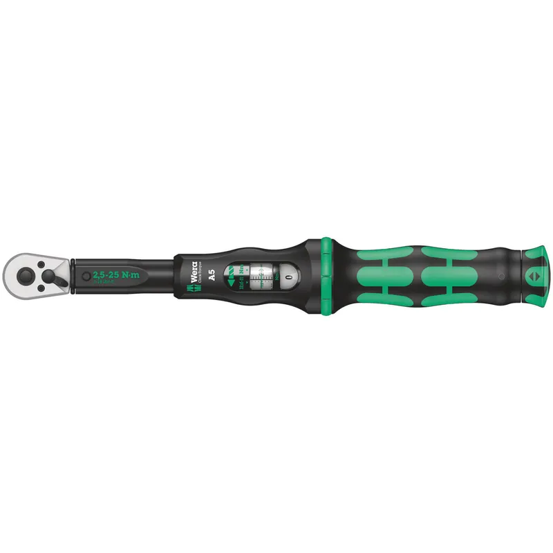 Wera Clé dynamométrique à cliquet Click-Torque A 5, 2,5-25 Nm, 1/4" x 2.5-25 Nm