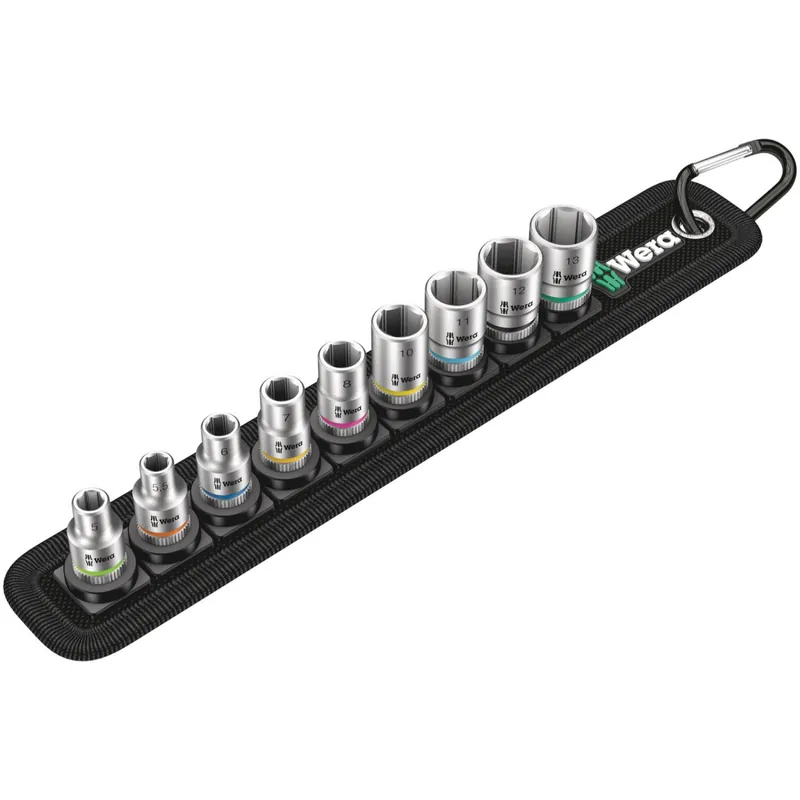 Wera Belt A 4 Jeu de douilles Zyklop 1/4", 9 pièces