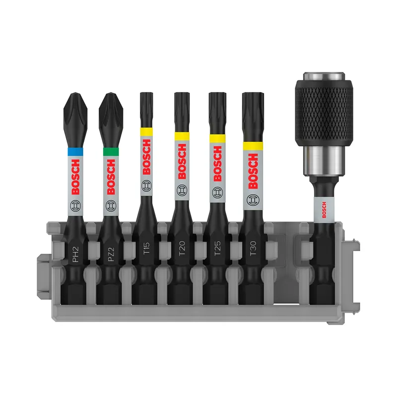 Bosch 2608522327 - Embout de vissage Impact Control PH2 / PZ2 / T15 / T20 / T25 / T30 50 mm 7x