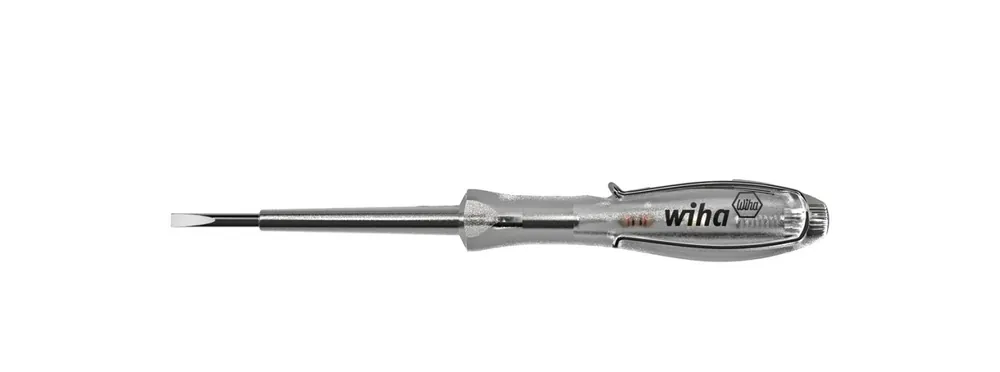 Wiha 35378 Détecteur de tension SoftFinish unipolaire - 110 - 250 volts - 3,0 mm x 60 mm - sous blister