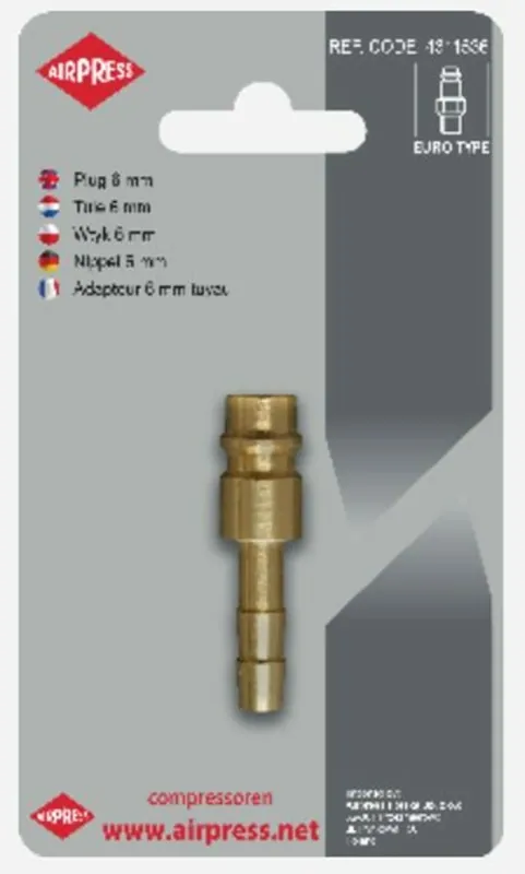 Airpress 4346837 - Raccord pour tuyau Euro 8 mm