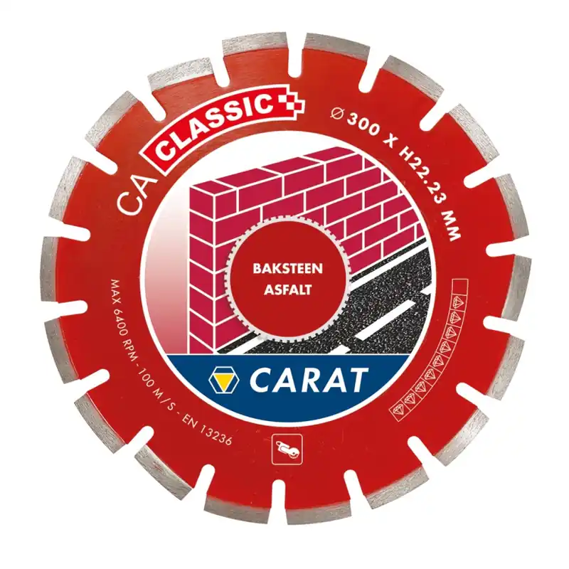 Carat CAC3502000 Lame diamantée pour coupe à l‘eau - 350 x 20mm - Asphalte