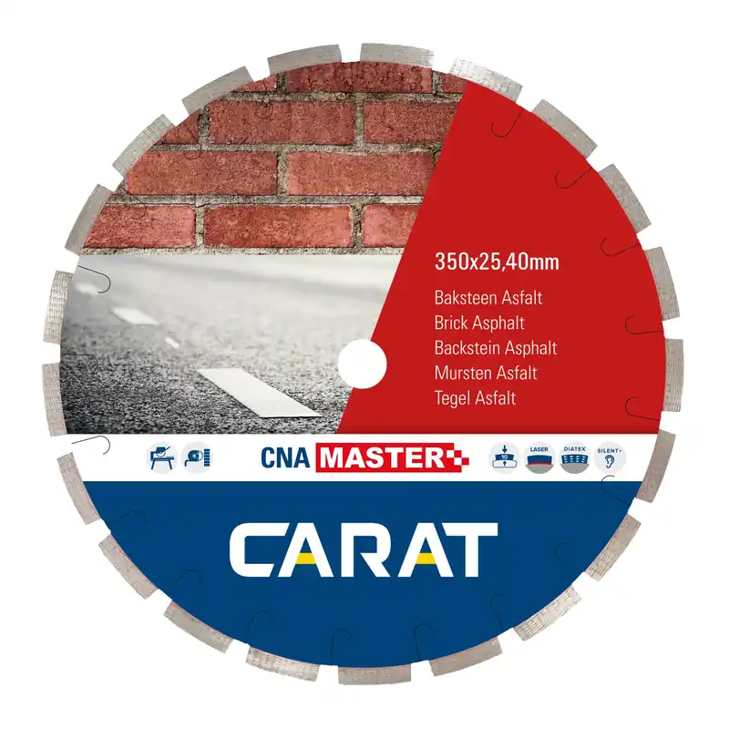 Carat CNAM600400 Lame de scie circulaire - 600 x 25,4 x 10mm - Pierre / Asphalte