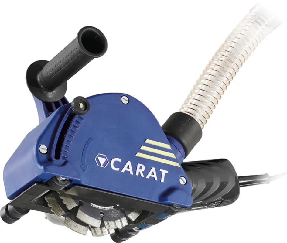 Carat SL-1253 Dustec - Rainureuse dans coffret - incl. 2 lames de scie diamant - 1500W - 125 x 22,2mm