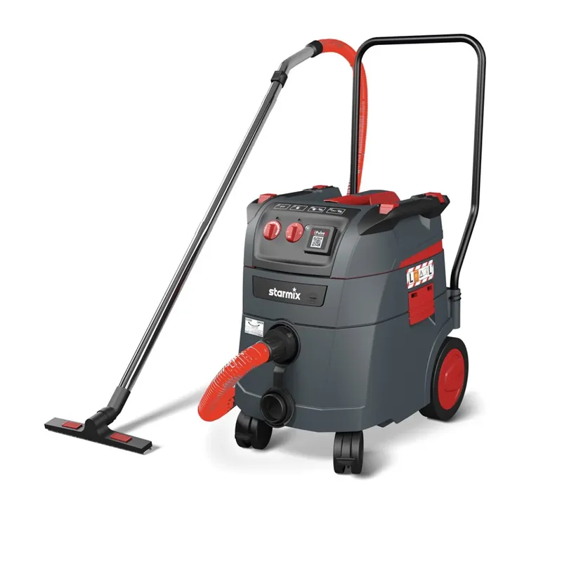 Starmix iPulse L-1635 Premium - Aspirateur de chantier avec guidon - 1600W - Classe L - 35L