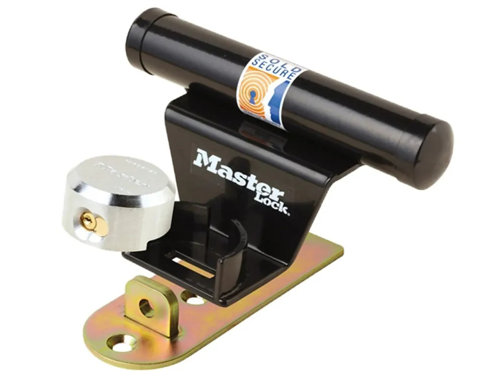 Master Lock 1488EURDAT - Antivol pour Porte de Garage - Antivol Certifié - Universel - Serrure à Clé