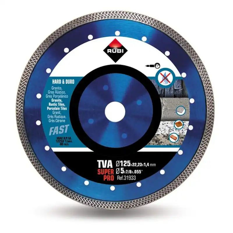 Rubi 31933 TVA - Disque diamant pour matériaux durs - 22,2 x 125 mm