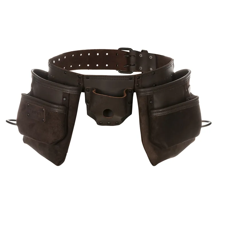 ToolPack 366.070 Capital - Ceinture porte outils - double compartiments - cuir