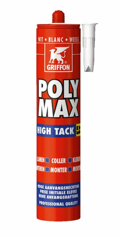 Griffon Poly Max High Tack Colle de montage - Blanc - Tube - 425 g
