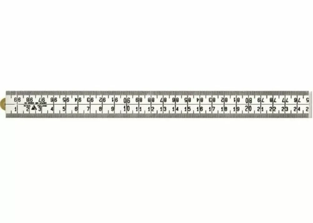 Schuil 8624 - Mètre pliant - plastique - blanc - 1m
