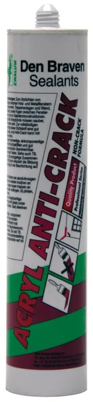 Zwaluw Den Braven 11615201 - Mastic acrylique - Blanc - 310ml