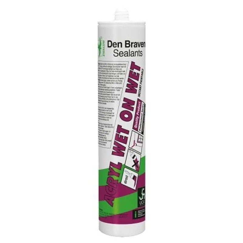 Zwaluw Den Braven 12003764 Acrylic Wet on Wet Acrylic sealant - Blanc - 310ml