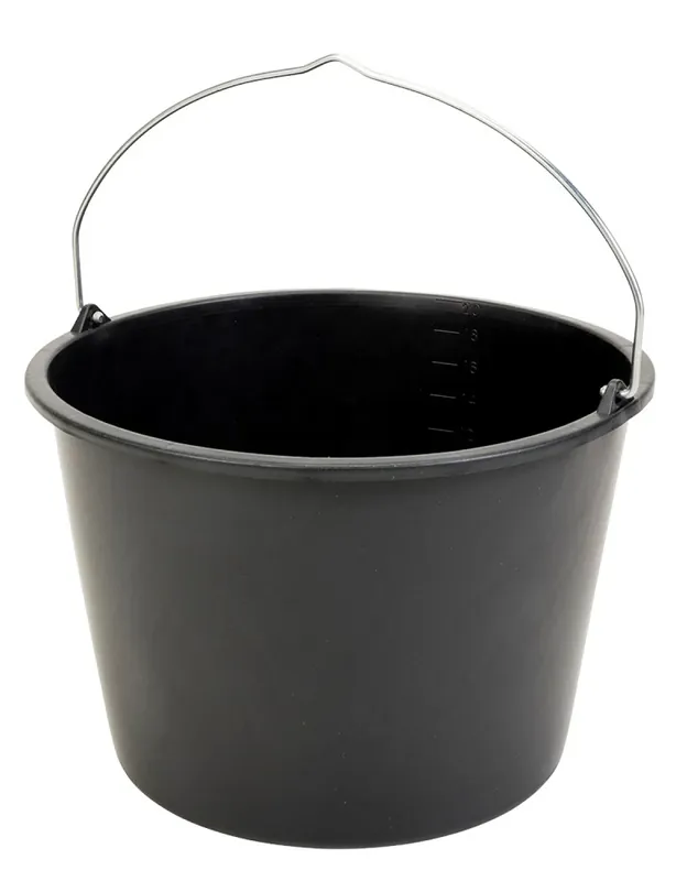 Gripline EMM00200-0001 Durable - Seau de maçon - 20L - noir