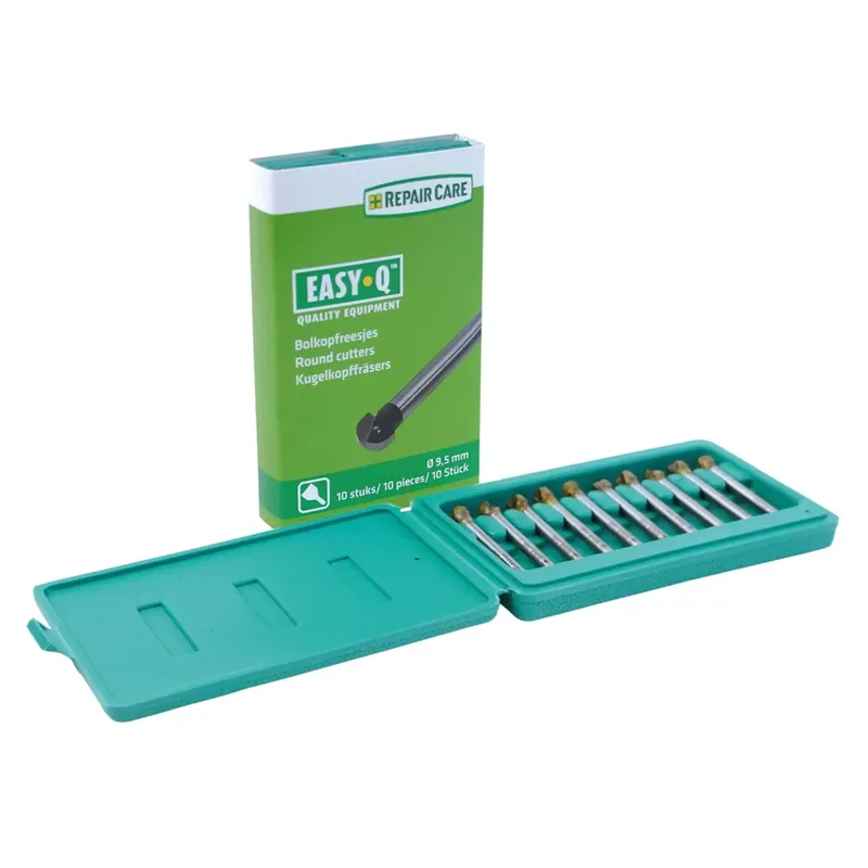 Repair Care Easy-Q 4050010 Fraises à tête sphérique, jeu de 10 pièces - 9,5 mm
