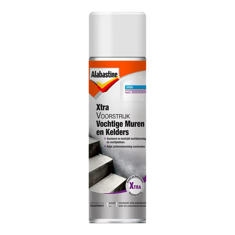Alabastine Xtra Primaire Murs et caves humides - Blanc - 500ml