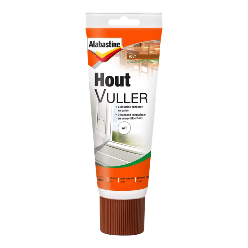 Alabastine Remplissage de bois - Pâte - Blanc - 330g