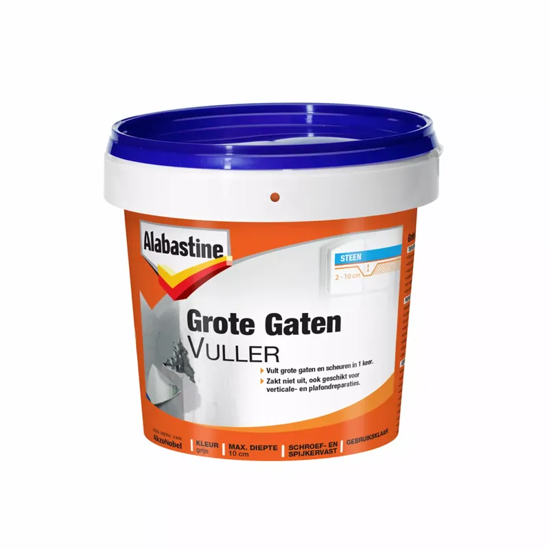 Alabastine Reboucheur de grands trous - Pâte - 1L