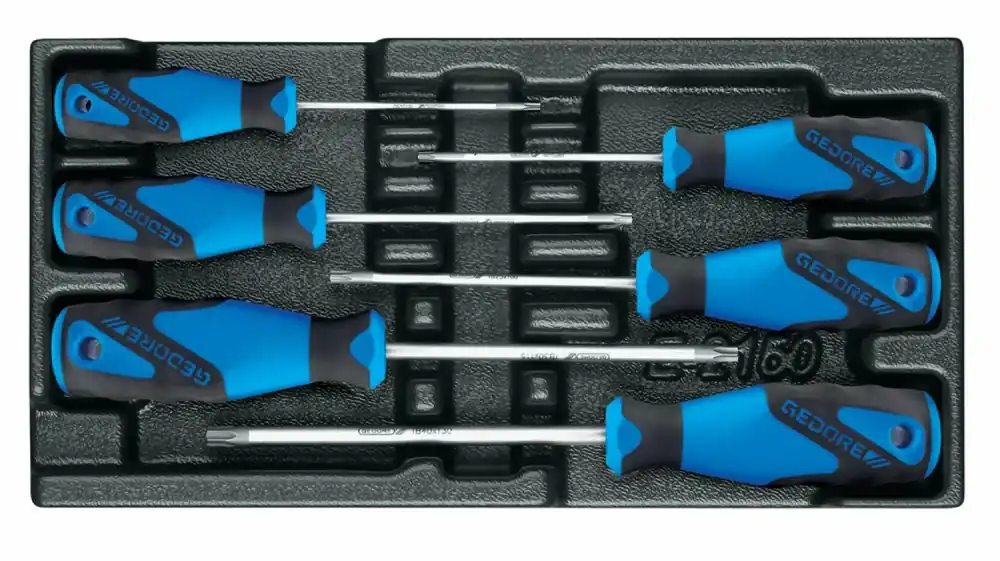 Gedore 1500 ES-2163 TXB Jeu de tournevis 3-C en 1/3 de module d‘outils