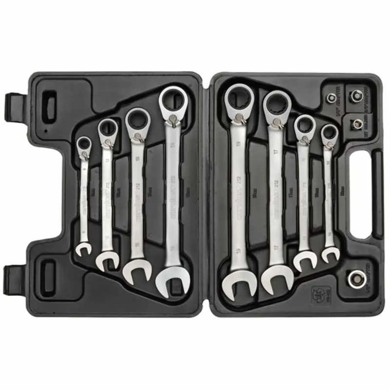 Gedore RED R07203012 - Set de clés mixtes à cliquet (12pcs) - incl adaptateur