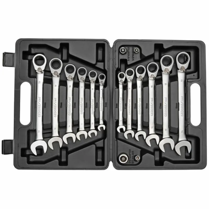 Gedore RED R07203016 Jeu de clés à cliquet avec adaptateurs - (16pcs)