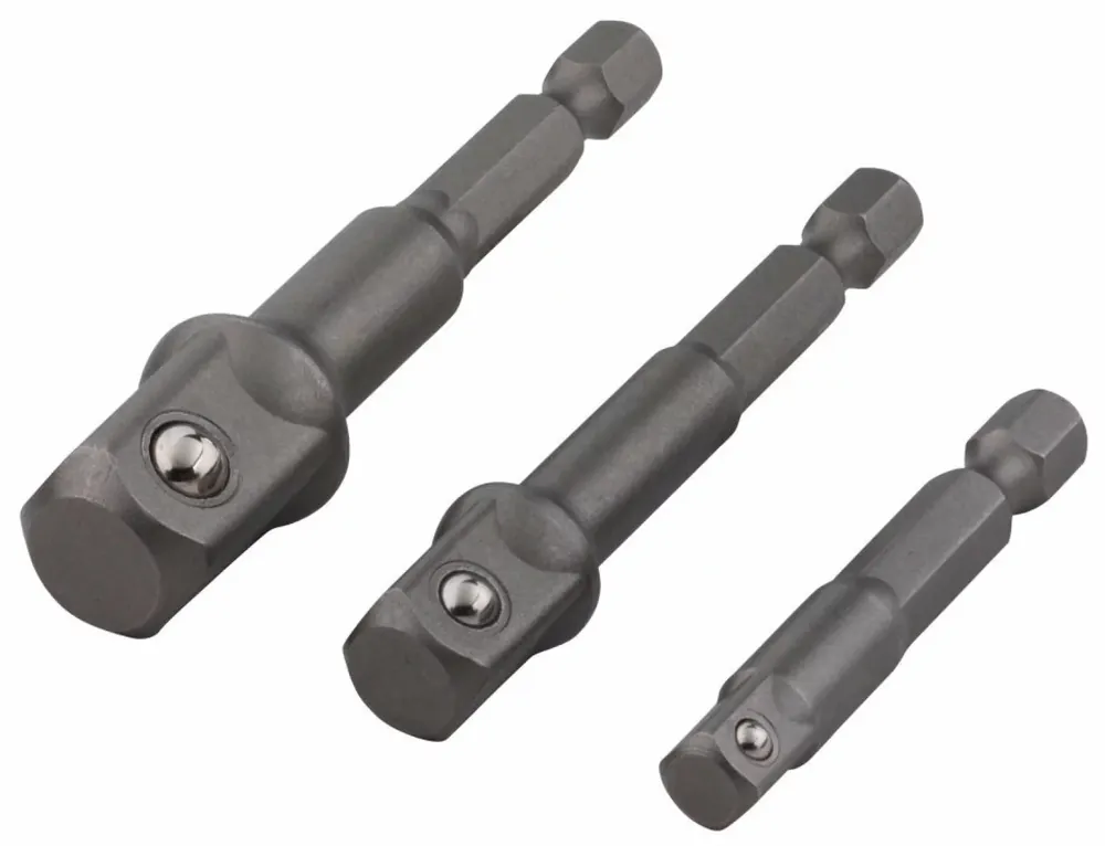 Wolfcraft 8797000 Ensemble d‘adaptateur en 3 pièces avec couplage à glisser-6-13 mm