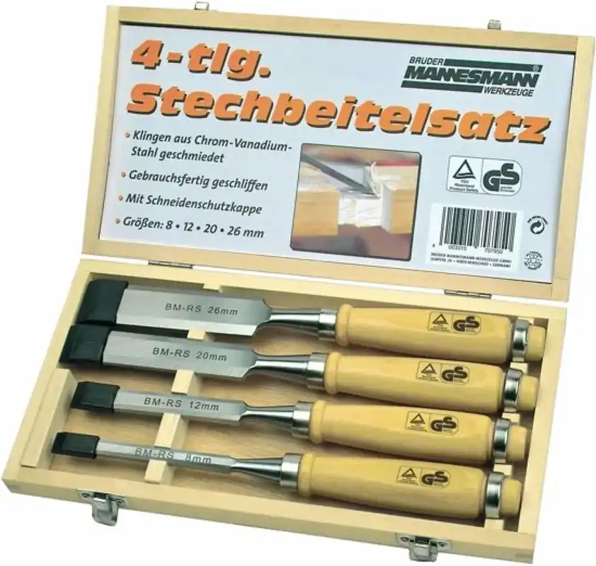 Brüder Mannesmann 66104 Jeu de ciseaux 4 pièces - 8-26mm