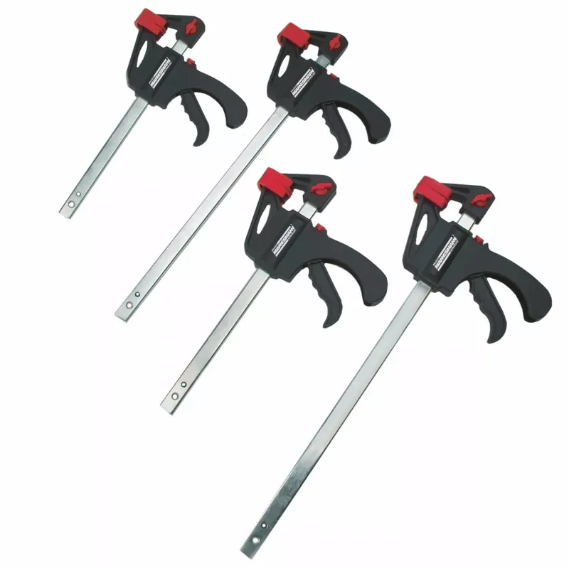 Brüder Mannesmann 90304 Jeu de 4 pinces à colle rapide - 150/300mm