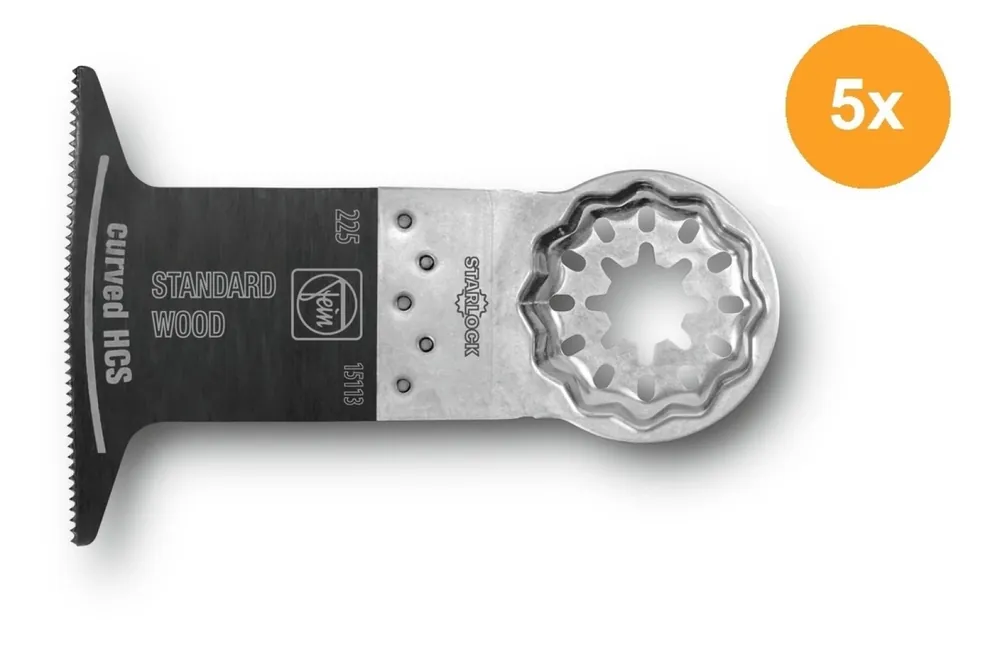 Fein 63502225230 Lame de scie E-Cut Standard courbée (5pcs) - 65 x 50mm