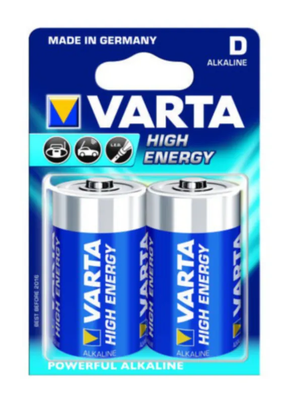 Varta LR20 (D) Pile D Longlife Power sous blister (2 pièces)
