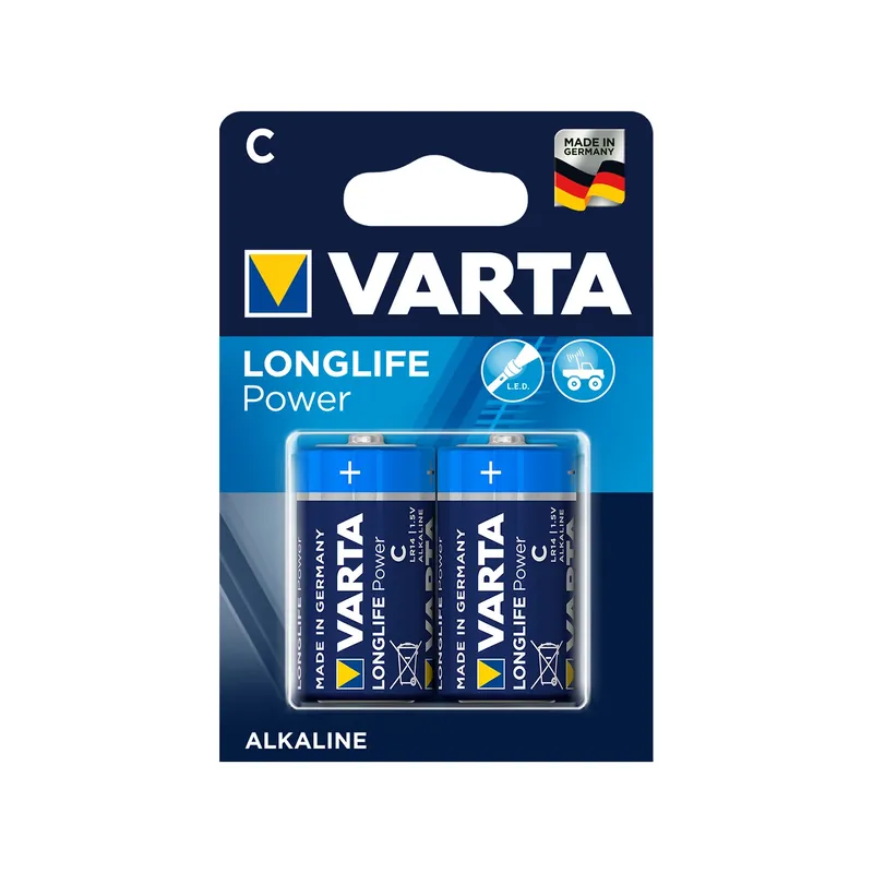 Varta Longlife Power C Pile alcaline – 2 pièces