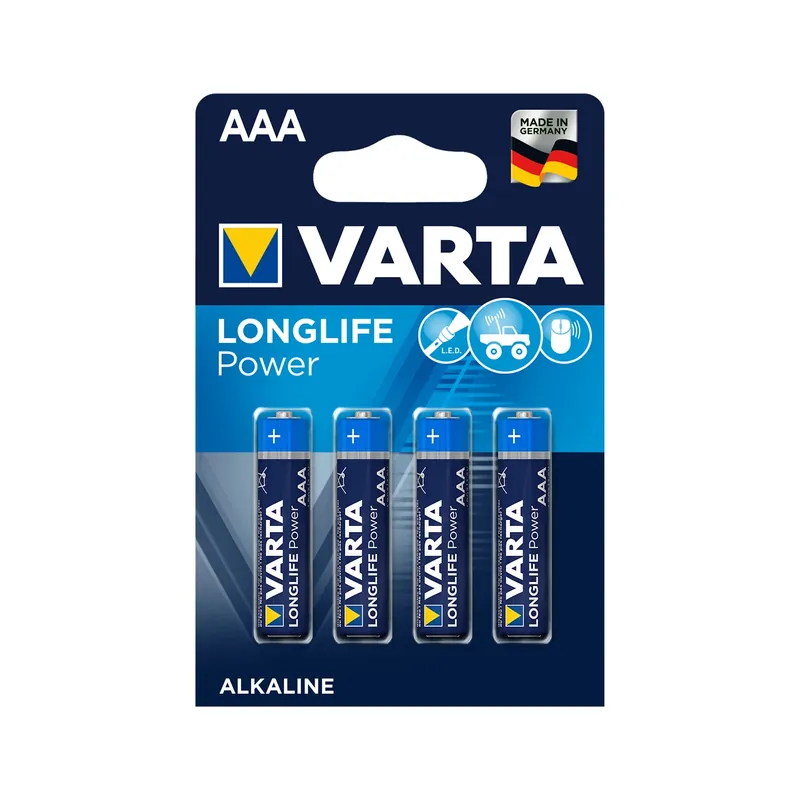 Varta Longlife Power AAA Pile – 4 pièces