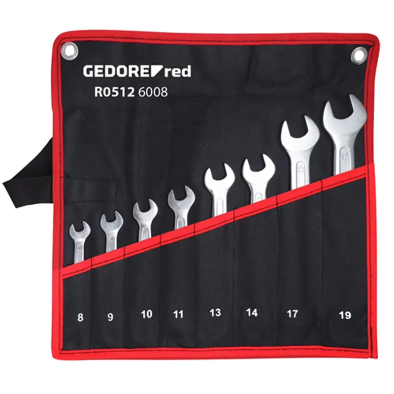Gedore RED R05126008 Jeu de clés plates 8 pièces - 6-22mm