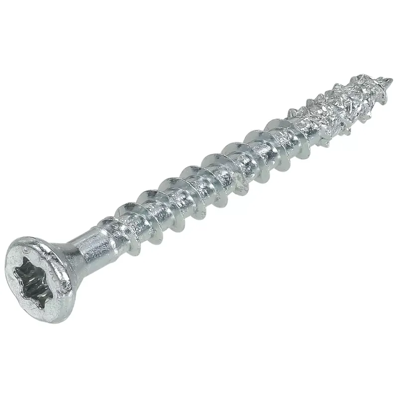 DynaPlus 0285.01.25601 Vis à panneaux d‘aggloméré - tête plate 7 mm - fraisée - zinguée - TX20 - 4.0 x 40mm (200pcs)