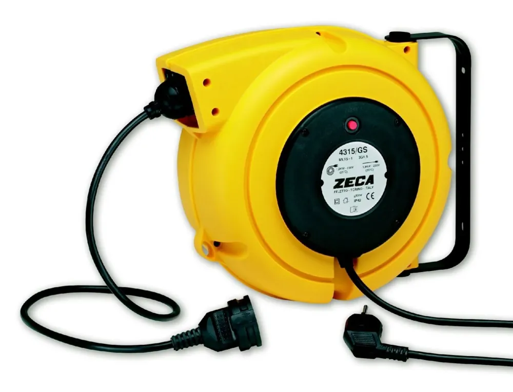 Zeca ZEEL4315/GS Enrouleur de câble 3G1,5mm² - 1200 - 3x1.5mm² - 14+1m