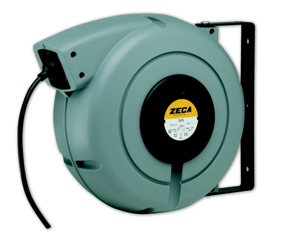 Zeca ZEEL7325 Enrouleur de câble électrique 3G2,5mm² - Câble en PVC - H05VVF - 3x2,5mm² - 22m