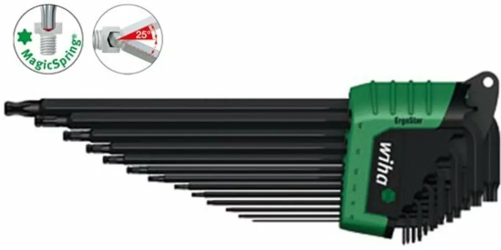 Wiha SB366BEHZ1301 Jeu de clés de 13 pièces dans le support ErgoStar - Torx